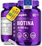 Biotina 45 mcg – Suplemento Vitamínico em Cápsulas Veganas | Sem Glúten e Sem OGM – 60 Cápsulas
