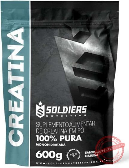 Creatina Monohidratada 600g - 100% Pura Importada - Soldiers Nutrition