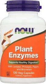 Enzimas Digestivas de Plantas 120 cápsulas - NOW
