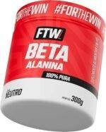 FTW Beta Alanina 100% Pura, Suplemento para Desempenho Esportivo – Pote 300 g