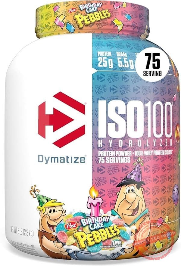ISO-100-Hydrolyzed-2.3kg-Dymatize-Nutrition-Birthday-Cake.jpg ISO 100 Hydrolyzed 2.3kg Dymatize Nutrition - Birthday Cake - Imagem 1