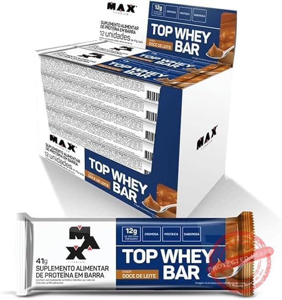 Max-Titanium-Top-Whey-Bar-12-Unidades-De-41G-Doce-De-Leite.jpg Max Titanium Top Whey Bar 12 Unidades De 41G (Doce De Leite) - Imagem 1