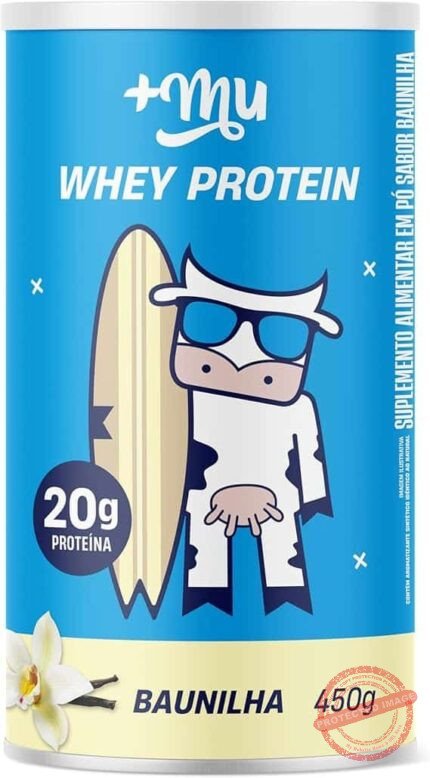 '+Mu Pote Whey Concentrado Sabor Baunilha 20g Proteína - 450g