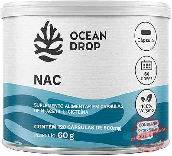 NAC-600mg-Ocean-Drop-120-Capsulas-Antioxidante-Precursor-da-Glutationa-Vegano-Sem-Gluten-Saude-do-Figado-Imunidade-Detox-Alta-Potencia-Suplemento.jpg NAC 600mg Ocean Drop 120 Cápsulas Antioxidante Precursor da Glutationa Vegano Sem Glúten Saúde do Fígado Imunidade Detox Alta Potência Suplemento - Imagem 1