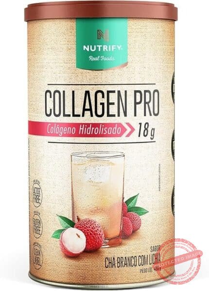 Nutrify - Colágeno Collagen Pro - 450g - Chá Branco com Lichia