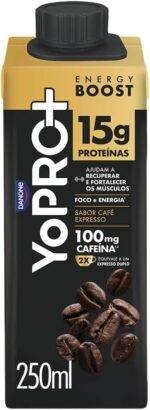 Pack YoPRO Bebida Láctea Energy Boost UHT Café Expresso 15G de Proteínas 250ml - 24 Unidades - Imagem 3