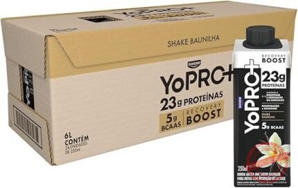 Pack YoPRO Bebida Láctea UHT Baunilha 23g de Proteínas 250ml - 24 Unidades