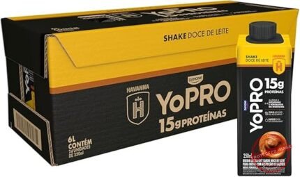 Pack YoPRO Bebida Láctea UHT Doce de Leite Havanna 15g de Proteínas 250ml - 24 unidades