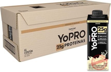 Pack YoPRO Bebida Láctea UHT Milkshake de Baunilha 25g de Proteínas 250ml - 24 Unidades