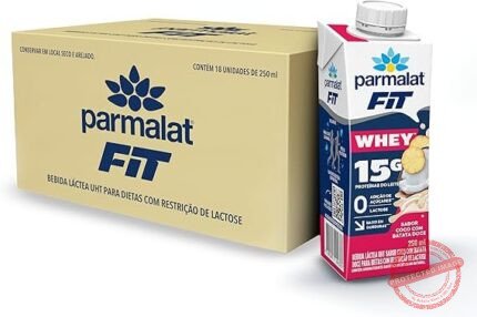 Parmalat Fit Bebida Proteica Coco com Batata Doce 15g de Proteína 250mL – 18 Unidades