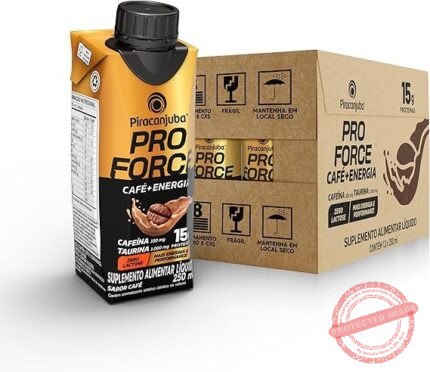 Piracanjuba ProForce 15g de Proteínas Zero Lactose Sabor Café - 12 Unidades de 250ml