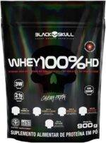 Refil Whey 100% Hd Chocolate 900G, Black Skull