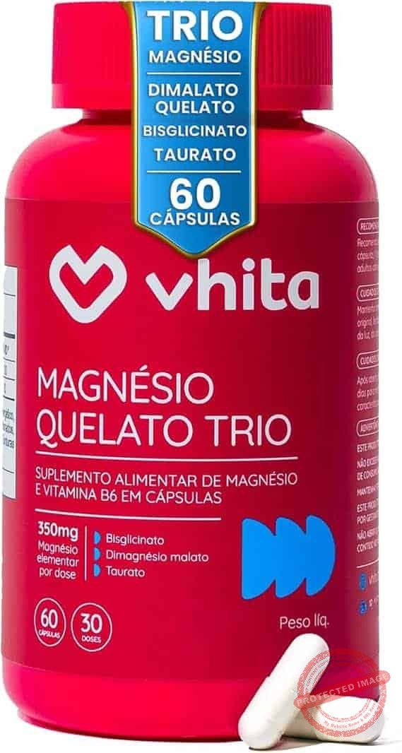 Vhita-Magnesio-Quelato-Trio-Dimalato-Bisglicinato-e-Taurato-com-Vitamina-B6-60-Capsulas.jpg Vhita Magnesio Quelato Trio, Dimalato, Bisglicinato e Taurato, com Vitamina B6, 60 Cápsulas - Imagem 1