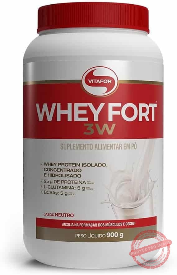 Vitafor-Whey-Fort-3W-900g-Neutro.jpg Vitafor - Whey Fort 3W - 900g - Neutro - Imagem 1