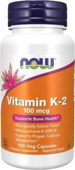 Vitamina K2 100mcg (100 Vcaps) Now Foods