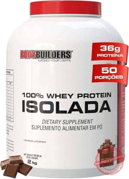 Whey Protein 100% Isolada Chocolate 2kg - Bodybuilders