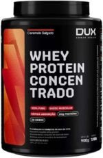 Whey Protein Concentrado Caramelo Salgado Pote 900g – Contribui para o Ganho Muscular Hipertrofia – Dux Human Health