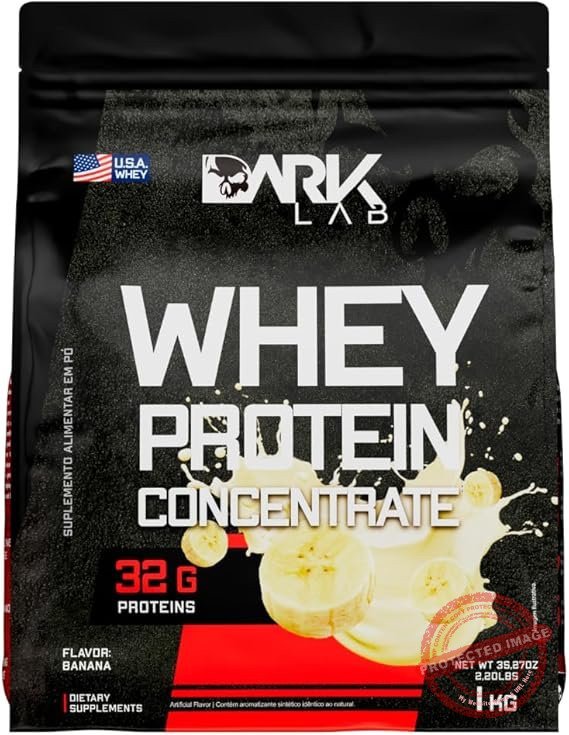 Whey-Protein-Concentrado-Dark-Lab-1kg-Banana-Ganho-de-Massa-Muscular.jpg Whey Protein Concentrado Dark Lab, 1kg, Banana, Ganho de Massa Muscular - Imagem 1