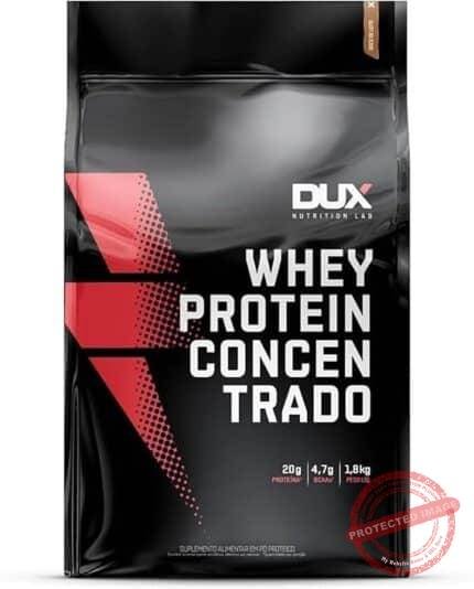 Whey Protein Concentrado Doce de Leite 1.8kg - 20g de Proteínas por Porção - Suplementos Naturais, Suplementação Treino Academia, Ganho Muscular Hipertrofia - DUX HUMAN HEALTH