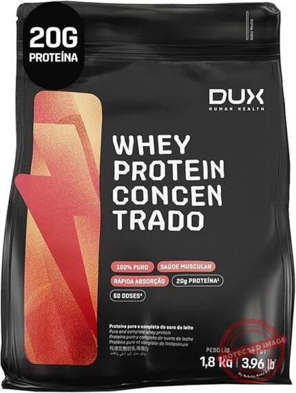 Whey Protein Concentrado Sem Sabor Refil 1.8kg – Contribui Para o Ganho Muscular Hipertrofia – Dux Human Health